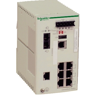 [TCSESM083F1CU0] CONNEXIUM MANAGED SWITCH - 7 PORTS FOR COPPER + 1 PORT FOR FIBER OPTIC MULTIMODE