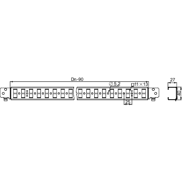[NSYSQCR40100] 2 TRAVIESAS RAPIDAS 40X1000